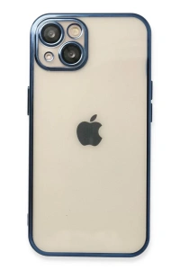 Apple iPhone 13 Kılıf Lensli Silikon - Lacivert