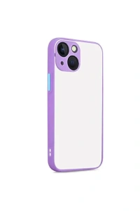 Apple iPhone 13 Kılıf Montreal Silikon Kapak - Mor
