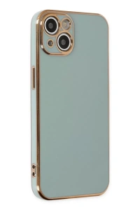 Apple iPhone 13 Kılıf Volet Silikon - Açık Yeşil