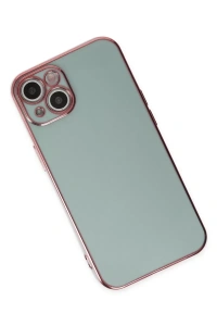 Apple iPhone 13 Kılıf Volet Silikon - Açık Yeşil