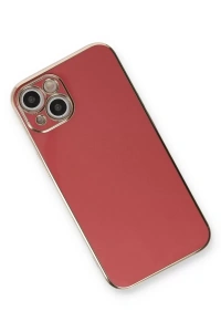 Apple iPhone 13 Kılıf Volet Silikon - Kırmızı