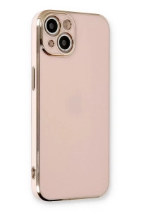 Apple iPhone 13 Kılıf Volet Silikon - Pembe