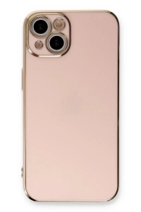 Apple iPhone 13 Kılıf Volet Silikon - Pembe