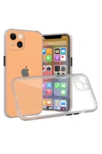Apple iPhone 13 Mini Kılıf Miami Şeffaf Silikon - Şeffaf