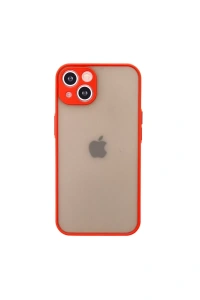 Apple iPhone 13 Mini Kılıf Montreal Silikon Kapak - Kırmızı