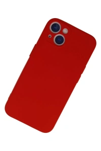 Apple iPhone 13 Mini Kılıf Nano içi Kadife Silikon - Kırmızı
