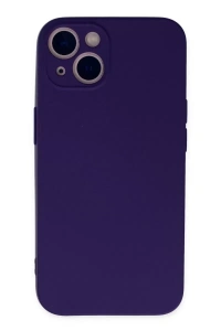 Apple iPhone 13 Mini Kılıf Nano içi Kadife Silikon - Mor