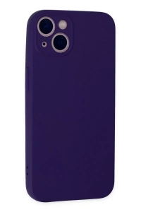 Apple iPhone 13 Mini Kılıf Nano içi Kadife Silikon - Mor