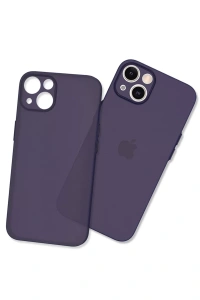 Apple iPhone 13 Mini Kılıf Puma Silikon - Koyu Mor