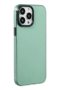 Apple iPhone 13 Pro Kılıf Anka PC Sert Metal Kapak - Yeşil