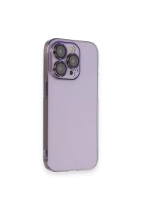 Apple iPhone 13 Pro Kılıf Armada Lensli Kapak - Lila