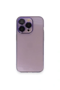 Apple iPhone 13 Pro Kılıf Armada Lensli Kapak - Lila