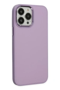 Apple iPhone 13 Pro Kılıf Asya Deri Silikon - Lila