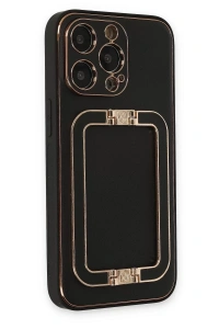 Apple iPhone 13 Pro Kılıf Coco Elit Kapak - Siyah