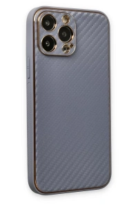 Apple iPhone 13 Pro Kılıf Coco Karbon Silikon - Gri