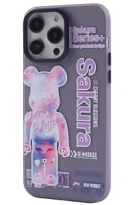 Apple iPhone 13 Pro Kılıf Desenli Kapak - Mor - 1