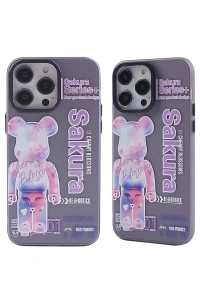Apple iPhone 13 Pro Kılıf Desenli Kapak - Mor - 1