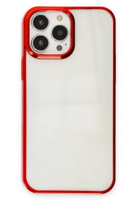 Apple iPhone 13 Pro Kılıf Element Silikon - Kırmızı