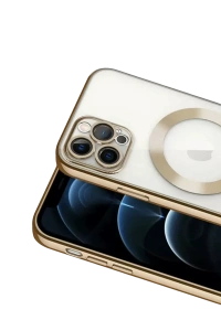 Apple iPhone 13 Pro Kılıf Kross Magneticsafe Kapak - Gold