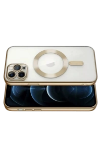 Apple iPhone 13 Pro Kılıf Kross Magneticsafe Kapak - Gold