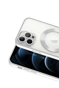 Apple iPhone 13 Pro Kılıf Kross Magneticsafe Kapak - Gümüş