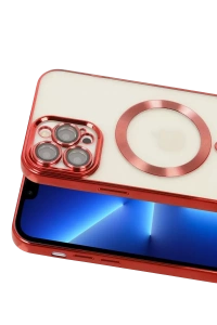 Apple iPhone 13 Pro Kılıf Kross Magneticsafe Kapak - Kırmızı
