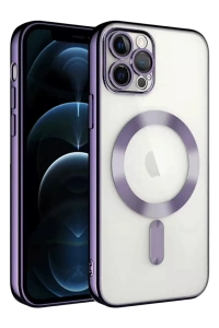 Apple iPhone 13 Pro Kılıf Kross Magneticsafe Kapak - Mor