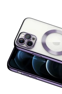 Apple iPhone 13 Pro Kılıf Kross Magneticsafe Kapak - Mor