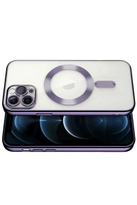 Apple iPhone 13 Pro Kılıf Kross Magneticsafe Kapak - Mor