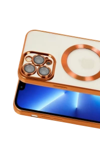 Apple iPhone 13 Pro Kılıf Kross Magneticsafe Kapak - Turuncu