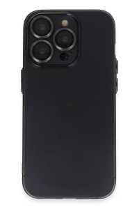 Apple iPhone 13 Pro Kılıf Luko Lens Silikon - Siyah