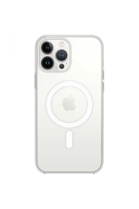 Apple iPhone 13 Pro Kılıf Magneticsafe Şeffaf Silikon - Şeffaf
