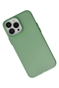 Apple iPhone 13 Pro Kılıf Modos Metal Kapak - Koyu Yeşil