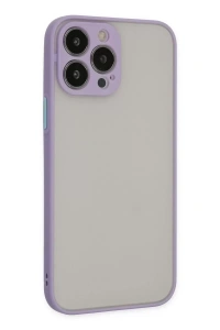 Apple iPhone 13 Pro Kılıf Montreal Silikon Kapak - Mor