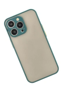 Apple iPhone 13 Pro Kılıf Montreal Silikon Kapak - Yeşil