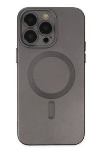 Apple iPhone 13 Pro Kılıf Moshi Lens Magneticsafe Silikon - Füme
