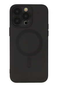 Apple iPhone 13 Pro Kılıf Moshi Lens Magneticsafe Silikon - Siyah