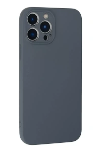 Apple iPhone 13 Pro Kılıf Nano içi Kadife Silikon - Gri