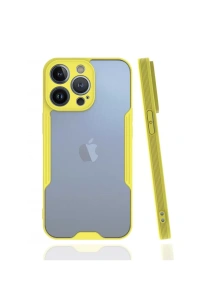 Apple iPhone 13 Pro Kılıf Platin Silikon - Sarı