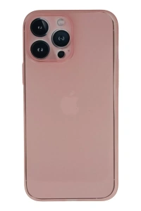 Apple iPhone 13 Pro Kılıf PP Ultra İnce Kapak - Pembe