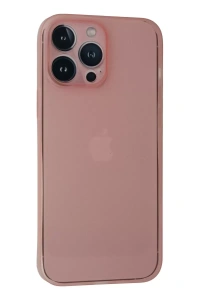 Apple iPhone 13 Pro Kılıf PP Ultra İnce Kapak - Pembe