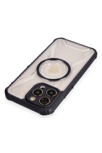 Apple iPhone 13 Pro Kılıf Prag Magneticsafe Kapak - Siyah