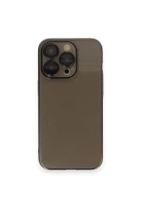 Apple iPhone 13 Pro Max Kılıf Armada Lensli Kapak - Siyah