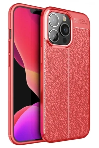 Apple iPhone 13 Pro Max Kılıf Auto Focus Kapak - Kırmızı