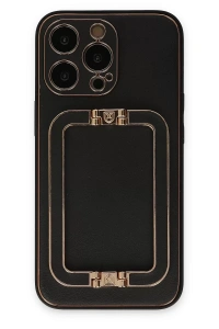 Apple iPhone 13 Pro Max Kılıf Coco Elit Kapak - Siyah