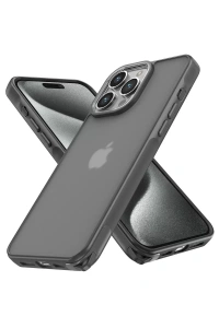 Apple iPhone 13 Pro Max Kılıf Elegant Kapak - Titan Gri