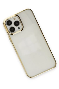 Apple iPhone 13 Pro Max Kılıf Element Silikon - Gold