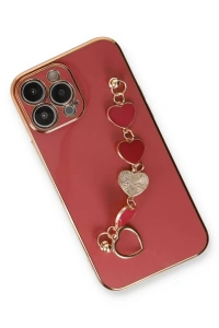 Apple iPhone 13 Pro Max Kılıf Esila Silikon - Kırmızı