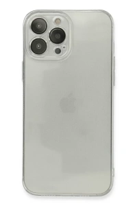 Apple iPhone 13 Pro Max Kılıf Fly Lens Silikon - Şeffaf