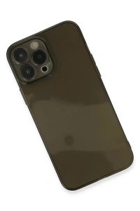 Apple iPhone 13 Pro Max Kılıf Fly Lens Silikon - Siyah